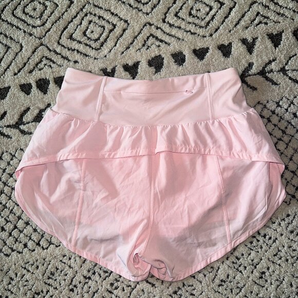 GYM Rainbow Women's High Waisted Running Shorts NWOT size Medium Pink - Picture 6 of 12